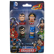 DC Comics Superhero Eraser Set A 4-Pack